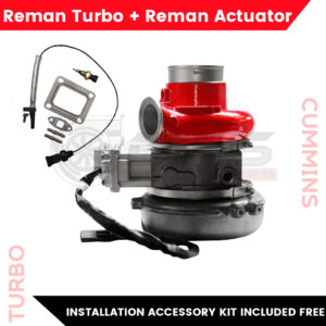 CUMMINS ISM #4309124 REBUILT TURBO DIESEL HE400VG/HE451VE – $2,100.00+$600.00 CORE DEPOSIT – REMANUFACTURED CALIBRATED ACTUATOR & INSTALLATION ACCESSORY KIT INCLUDED