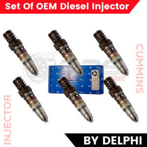 EX638665 (ISX) – 6 INJECTORS SET – $3,000.00+$600.00 CORE CHARGE – OEM BY DELPHI – FREE SHIPPING IN ALL ORDERS – SAVE $50USD